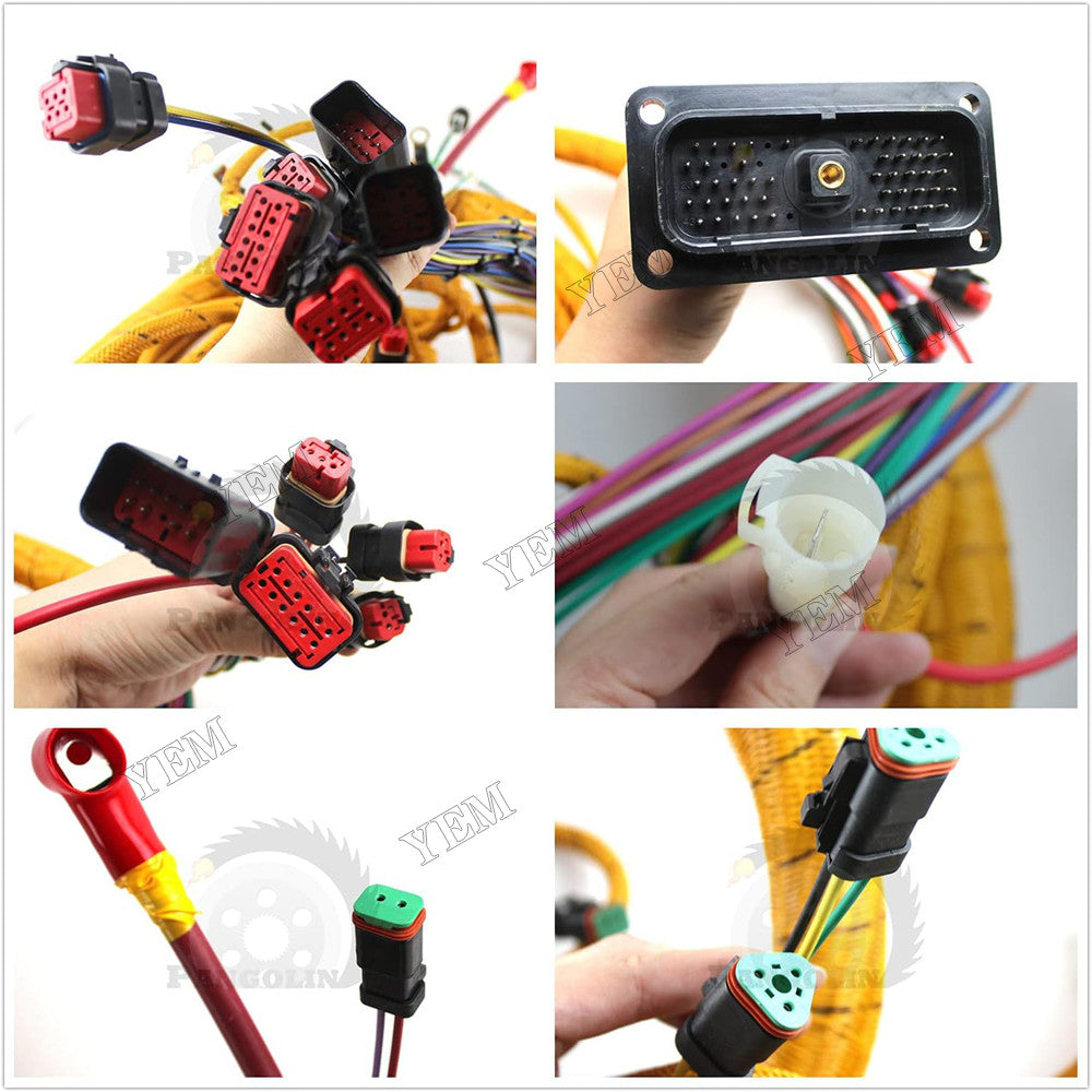 For Caterpillar CAT 320D Excavator C6.4 Engine Chassis Wring Harness 291-7590 For Caterpillar