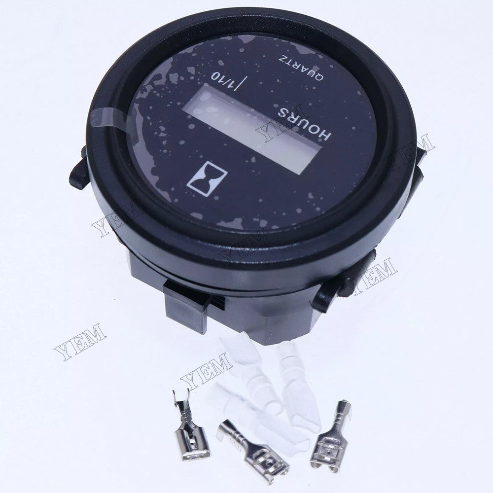 For Marine Boat Engine 2 Round Gauge 12V 24V 36V Digital Hour Meter DBI1236 YEMPARTS