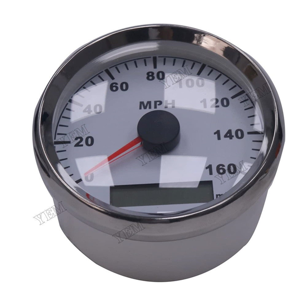 For Car Truck Motorcycle 85mm 0-160MPH GPS Speedometer 910-10005 91010005 YEMPARTS