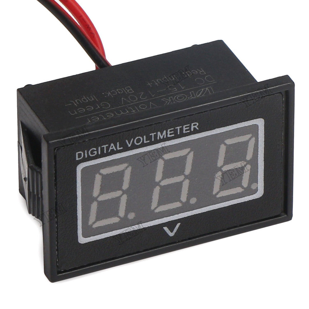High quality 48V Blue Digital Voltmeter DC15-120V YEMPARTS