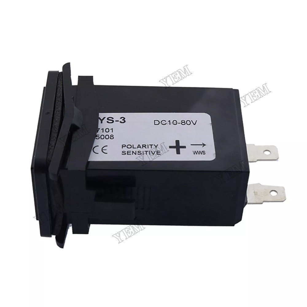 For JLG 1200SJP 1350SJP 1930ES 2030ES 3246ES 600A 600AJ DC10-80V Hourmeter Gauge 2420172 For JLG