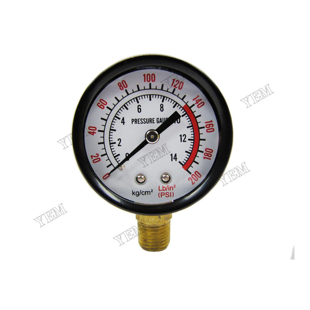 For Rolair Air Compressor 2 Diameter Face 1/4 Male NPT 0-200 PSI Gauge GA0250200GC For Rolair