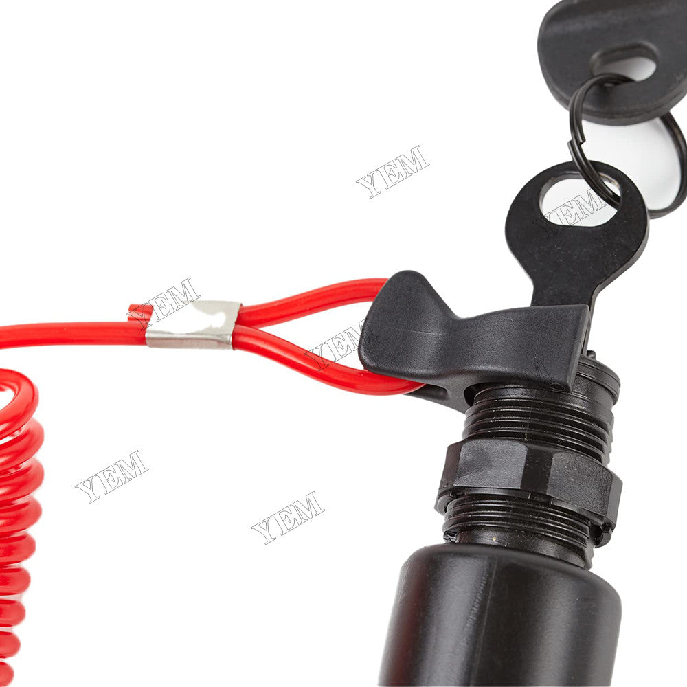 For OMC Johnson Evinrude BRP 40-200HP Outboard Motor Ignition Switch & Keys with Safety Lanyard 175974 For OMC