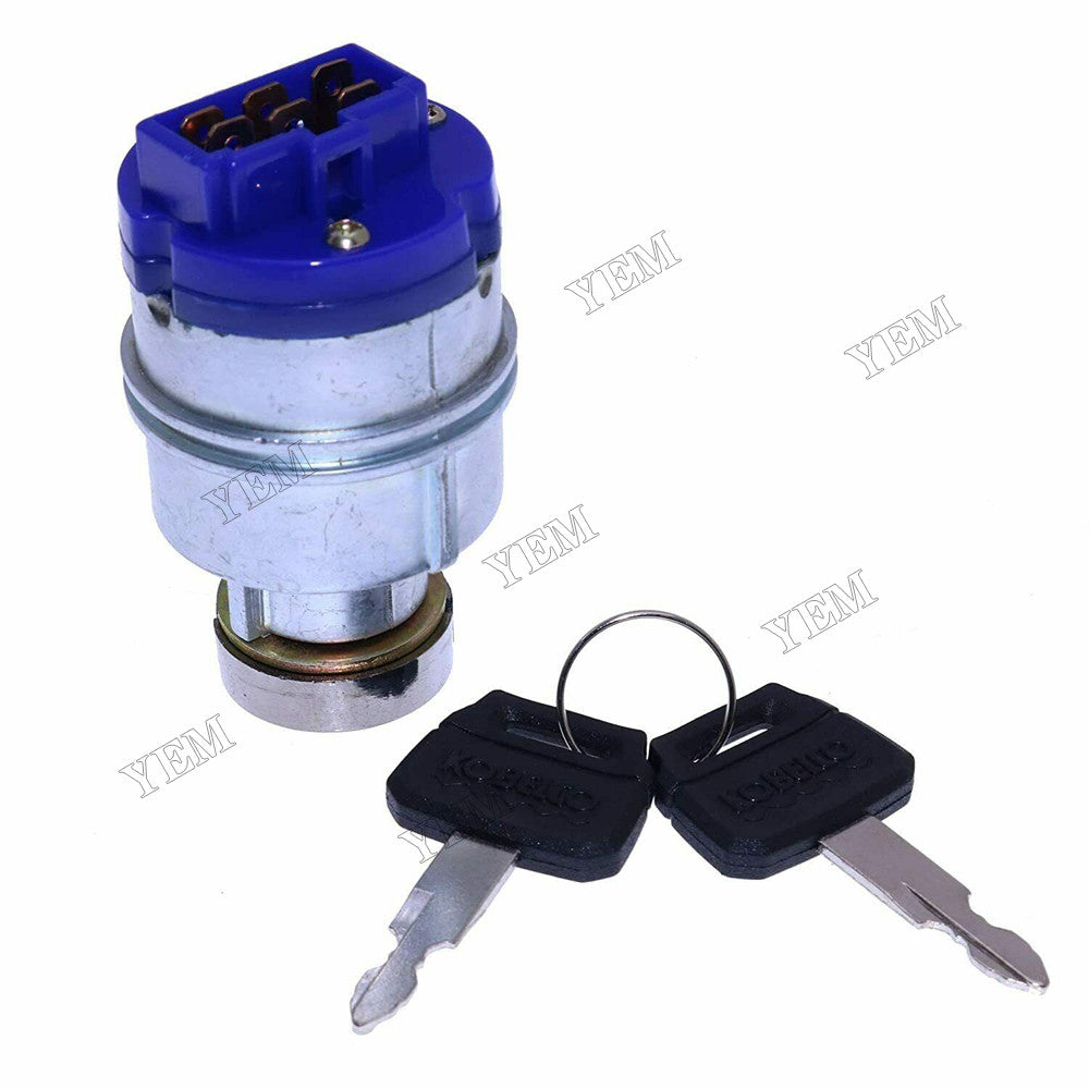 For Kobelco SK210-8 SK210-6E Excavator Electric Spray Ignition Switch with 2 Keys YN50S00026F1