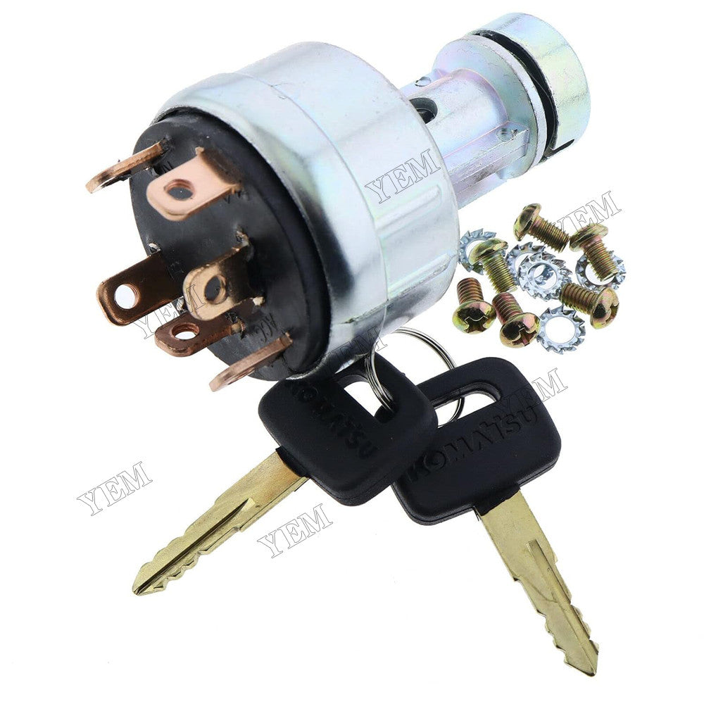 For Komatsu Bulldozer D150A-1 D155A-5 D20A-5 D20P-5 D20P-6 Ignition Starter Switch 08086-10000 With Keys For Komatsu