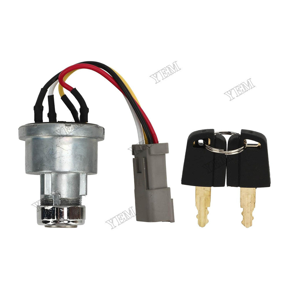 For Caterpillar CAT Engine 3406E 3412E Loader 906H 906H2 906K 906M 907H 907H2 907K 415 416 416F2 Ignition Switch with 2 Keys 467-8535