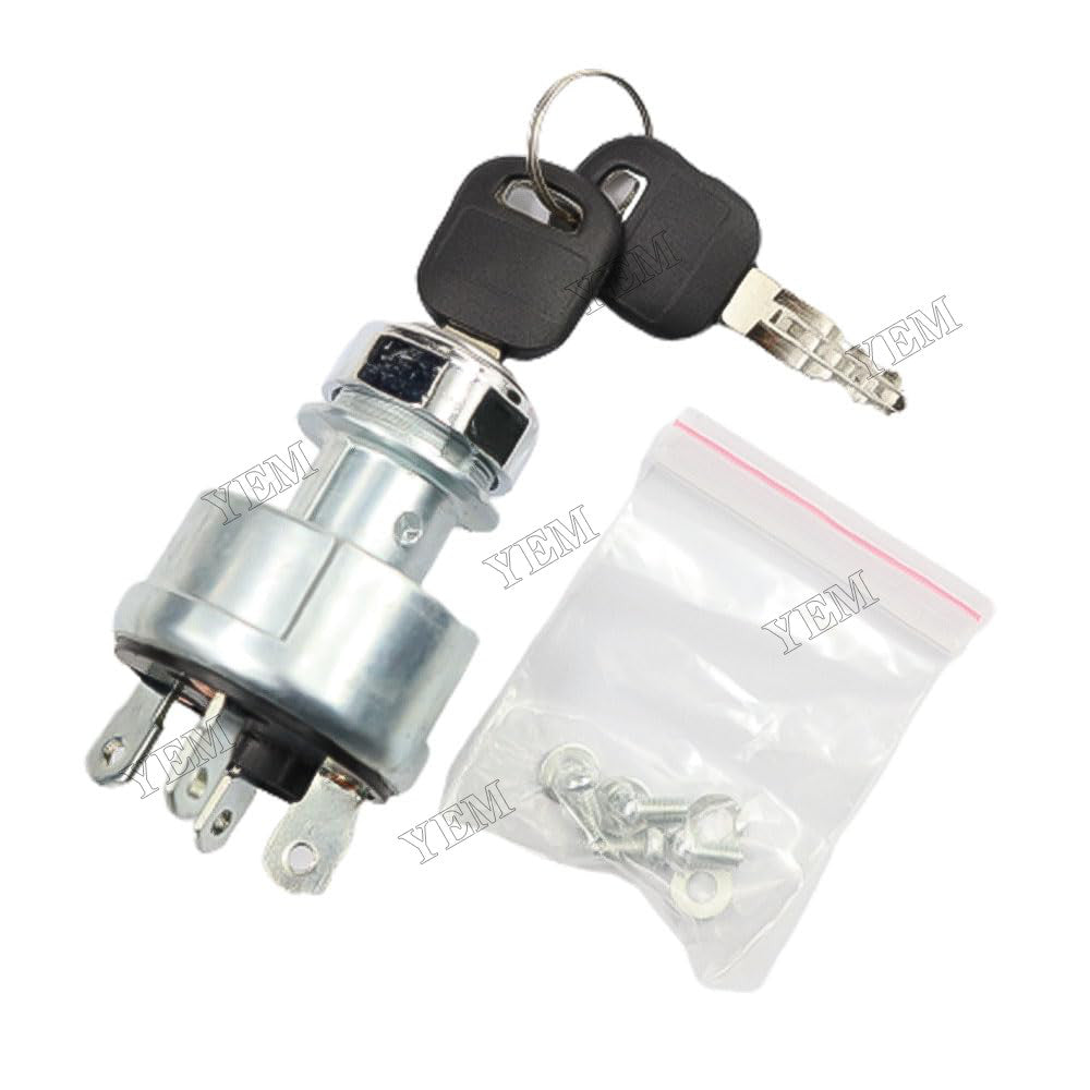 For Mitsubishi Engine K4N S4L2 S3L2 Caterpillar CAT Excavator 305CR 304CR 303CR 4 Terminal Ignition Switch With Keys 237-3530