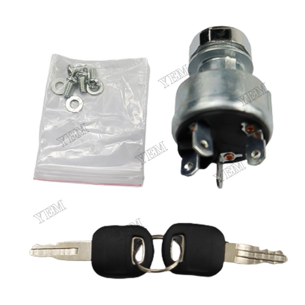 For Mitsubishi Engine K4N S4L2 S3L2 Caterpillar CAT Excavator 305CR 304CR 303CR 4 Terminal Ignition Switch With Keys 237-3530 For Mitsubishi