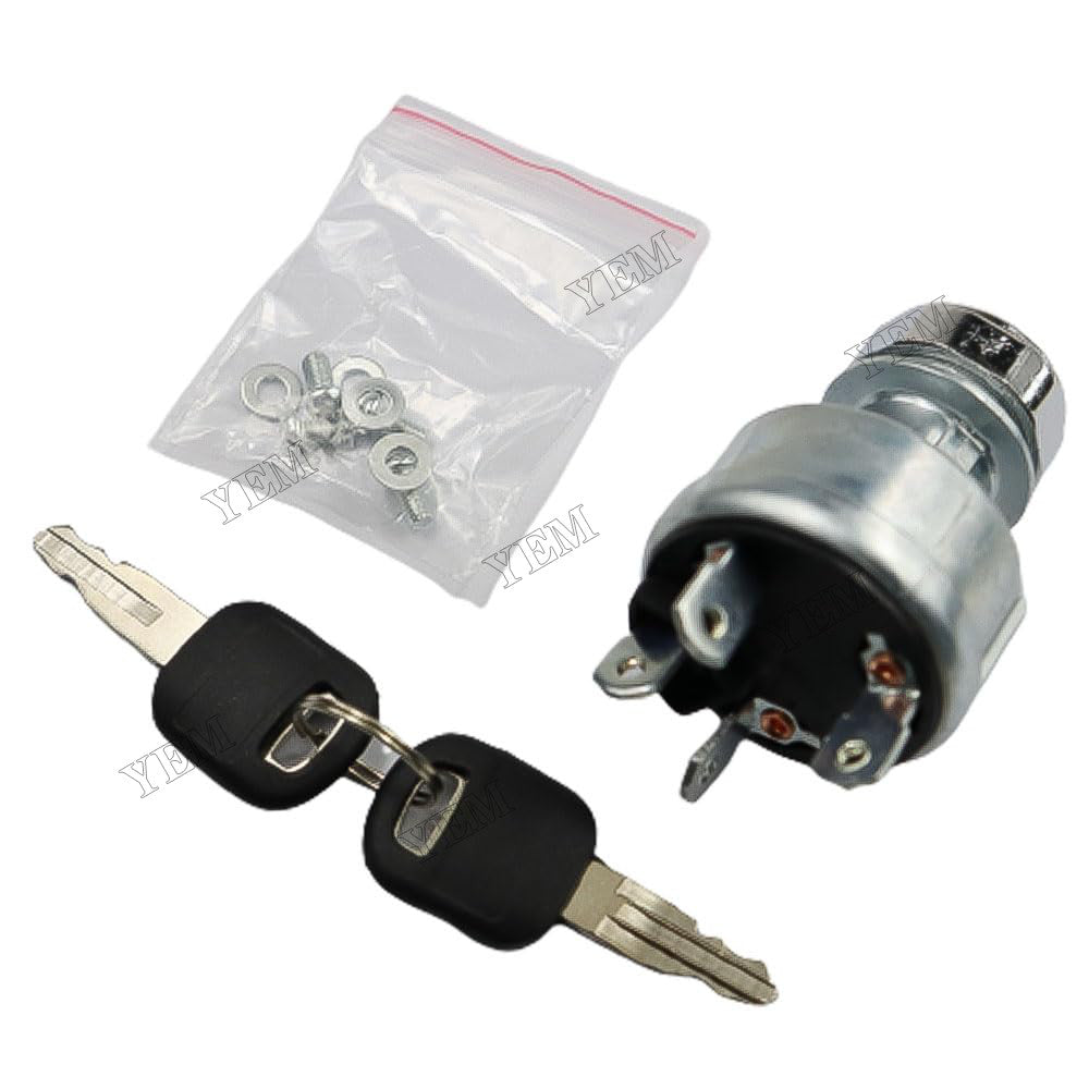 For Mitsubishi Engine K4N S4L2 S3L2 Caterpillar CAT Excavator 305CR 304CR 303CR 4 Terminal Ignition Switch With Keys 237-3530 For Mitsubishi