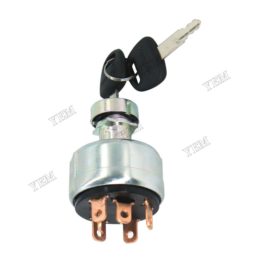 For Hitachi Excavator EX100 EX120 EX150 EX160WD EX200 EX220 EX270 EX60 EX90 Ignition Switch with 2 keys 4186745 4186743