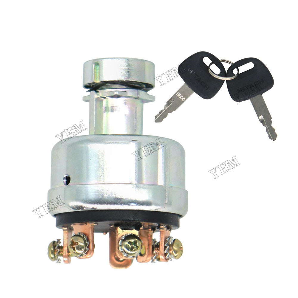 For Hitachi Excavator EX100 EX120 EX150 EX160WD EX200 EX220 EX270 EX60 EX90 Ignition Switch with 2 keys 4186745 4186743 For Hitachi