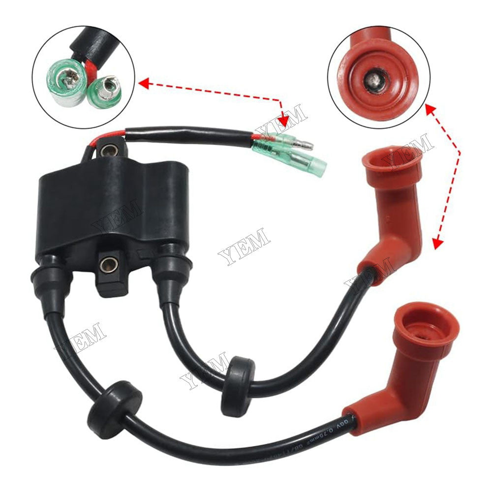 For Yamaha Outboard 9.9HP 15HP 6HP 8HP 20HP 25HP Ignition Coil 6B4-85570-00 680-85570-02 For Yamaha