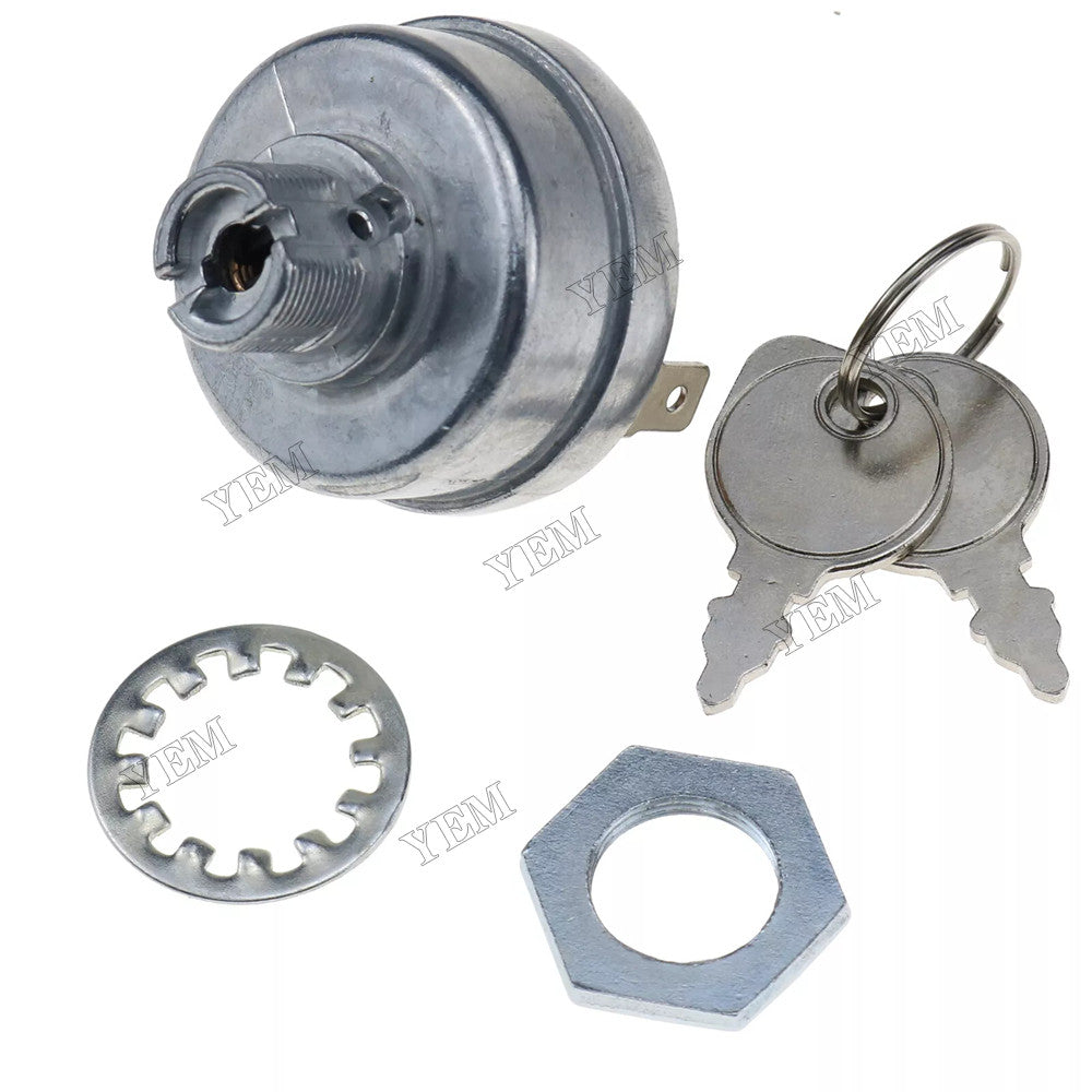 For MTD Cub Cadet White Outdoor Poulan Husqvarna Jonsered Tractor 4 Position 7 Terminal Ignition Switch With 2 Keys 725-1717 925-1717 33-383 140301 532140301
