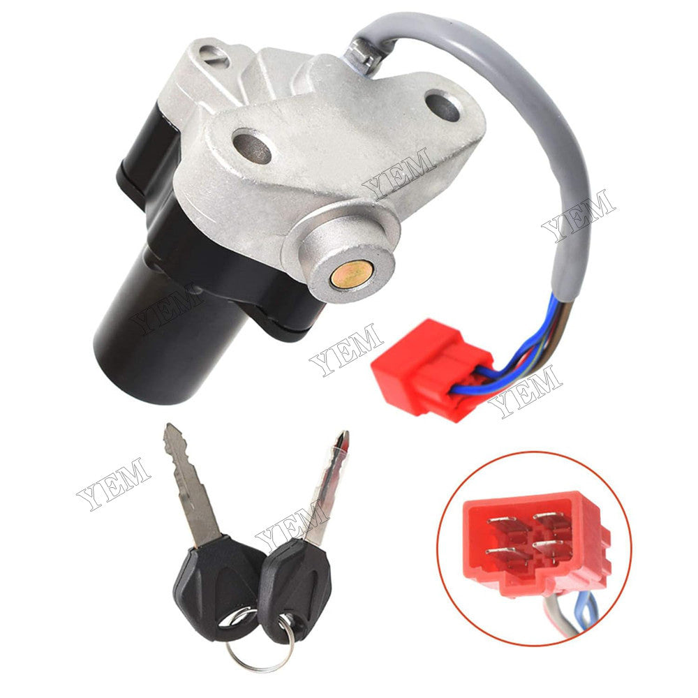 For Yamaha V-STAR 650 1100 Ignition Switch Fuel Cap Seat Lock Keys 4TR-82501-00 For Yamaha
