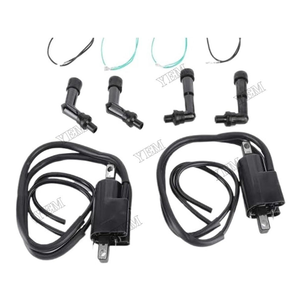 For Honda Motorcycle CB350F CB400F CB500 Ignition Coils and NGK Spark Plug Caps Set 30510-333-013