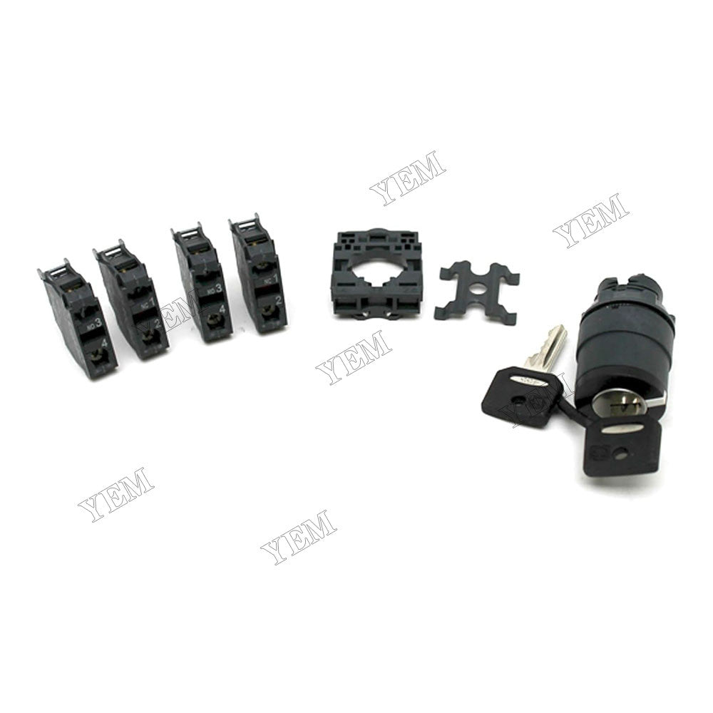 For Genie Boom Lift S-100 S-100HD S-105 S-120 S-120HD S-125 S-3200 S-3800 Ignition Switch Key Kit 122517GT