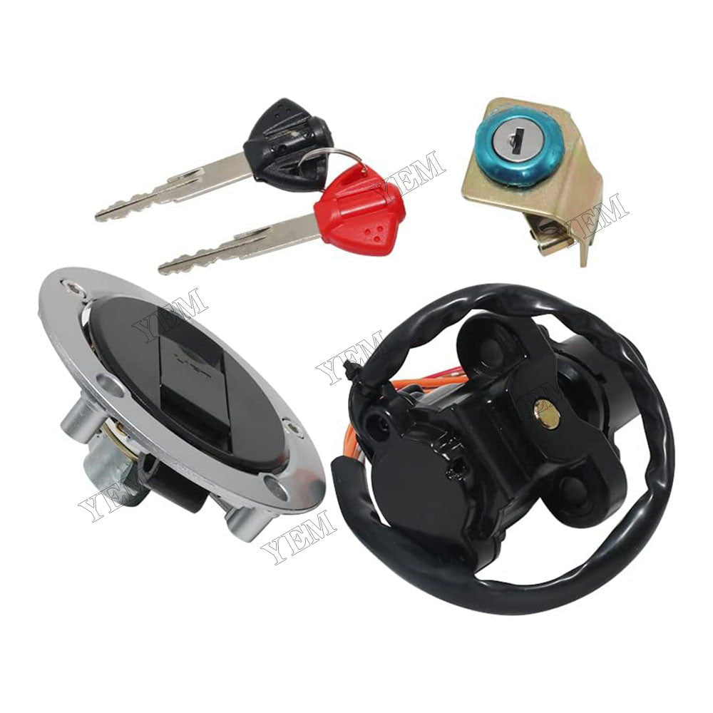 For Suzuki Motorcycle GSX-R1000 GSX-R1000L1 GSX-R1000ZL3 GSX-R600 GSX-R600L2 GSX-R750 GSX-R750K8 Ignition Key Switch Lock Set 37101-40831 For Suzuki