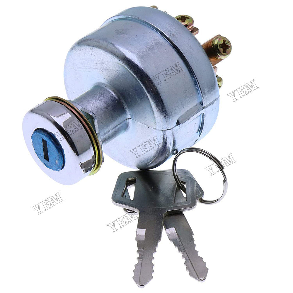 For Caterpillar CAT Mitsubishi Forklift FD20-30MC F18B Ignition Switch With 2 Keys 91204-17400 91205-14900 91106-07400