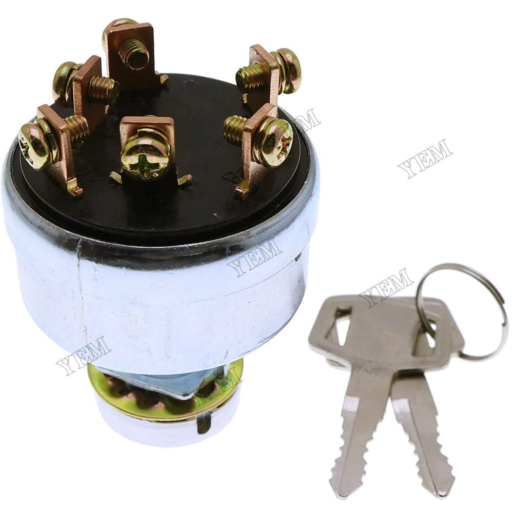 For Caterpillar CAT Mitsubishi Forklift FD20-30MC F18B Ignition Switch With 2 Keys 91204-17400 91205-14900 91106-07400 For Mitsubishi