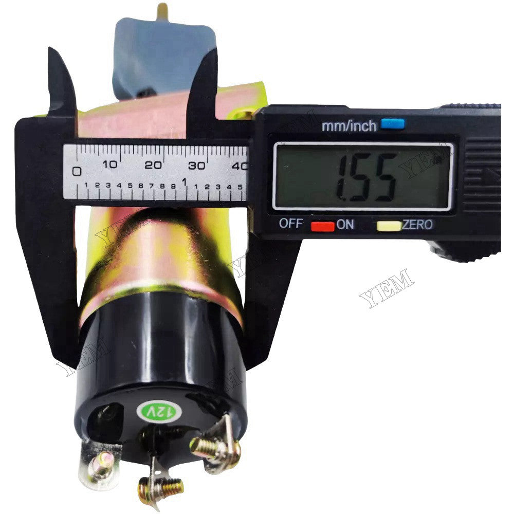 High quality 3 Terminals 12V Fuel Shutoff Solenoid 1504-12C2U1B1S1A replace Woodward