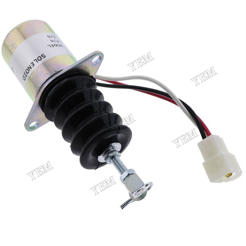 For Yanmar Engine 3TNE88 12V Fuel Shut Off Solenoid Valve 119629-66801 For Yanmar