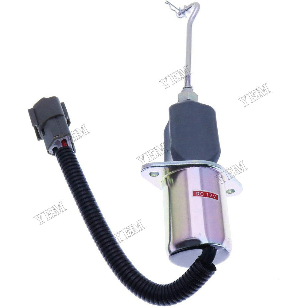 For Mitsubishi Engine S4S-Z1DT61ES Shovel ECOMAT 12V Stop Solenoid Valve 32A87-15100 For Mitsubishi