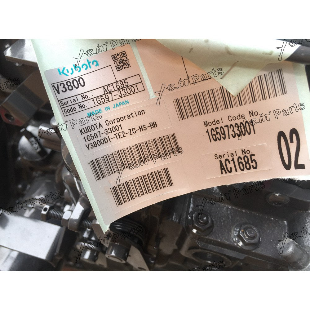 V3800 ENGINE ASSY FOR KUBOTA DIESEL ENGINE PARTS For Kubota