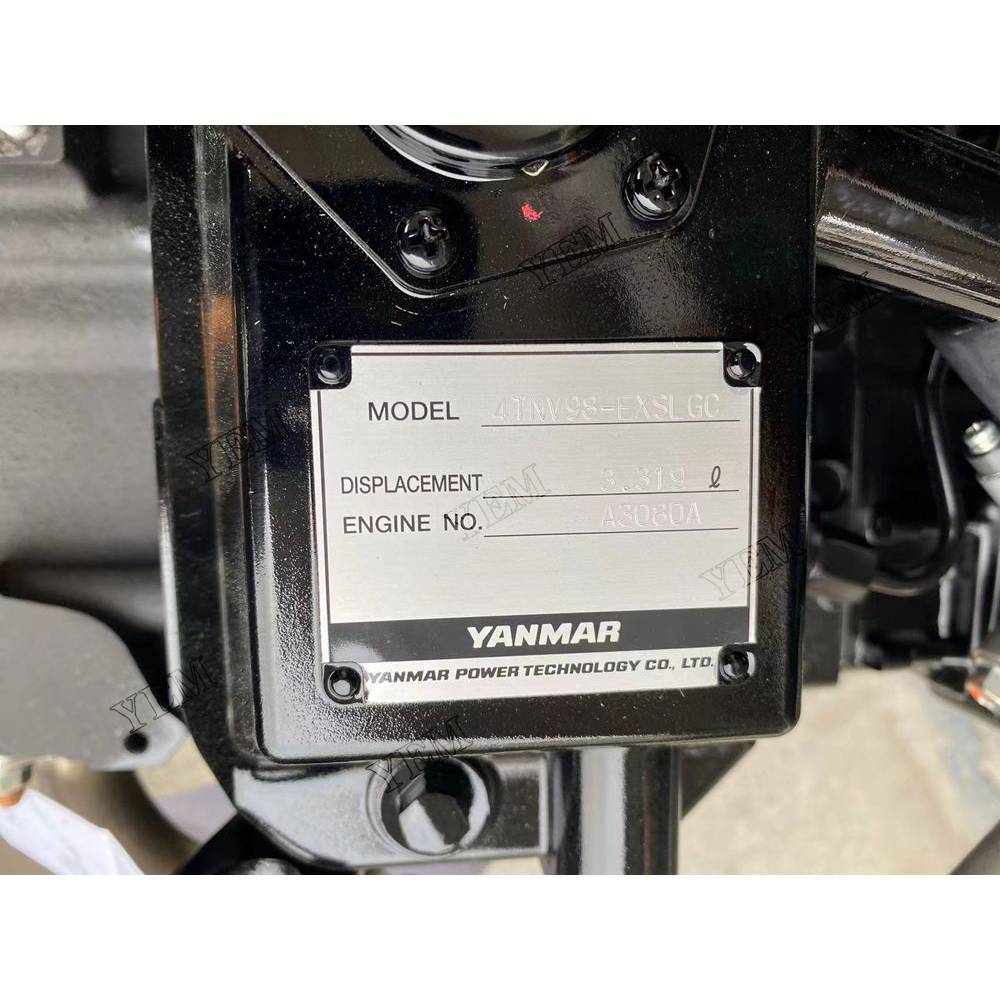 For Yanmar Engine 4TNV98 CR Complete engine assembly Serial Number: A3080A For Yanmar