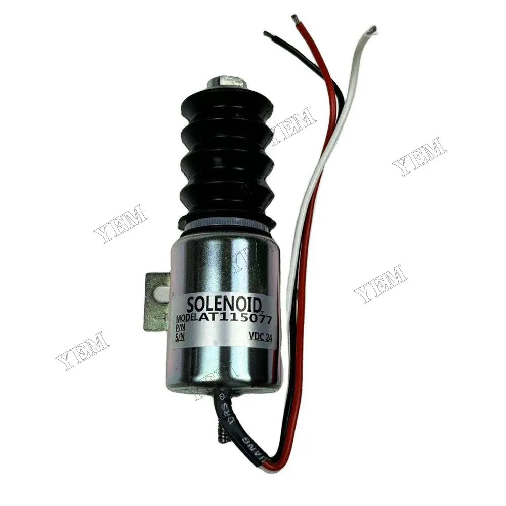 For John Deere Excavator 690D 690DR Fuel Shutoff Solenoid AT115077 For John Deere