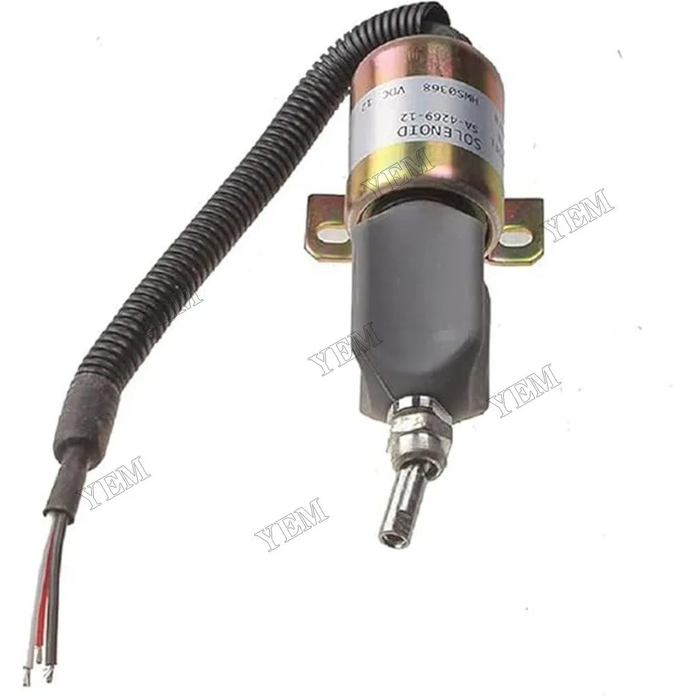 For Komatsu WA320-3 Wheel Loader Fuel Stop Solenoid Valve SA-4269-12 For Komatsu