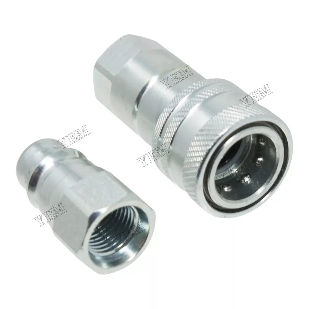 For John Deere H120 D120 220R 1023E 1025R 1026R 2025R 2032R 2036R 2038R 3025E 3032E Male & Female Hydraulic Quick Coupler LVA16843 & AW32184 For John Deere