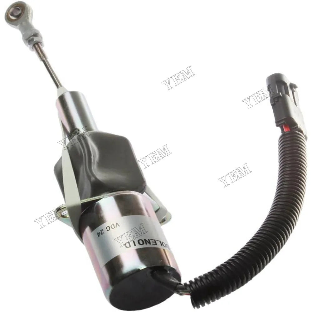 For John Deere Engine 7.6L 6076 6068 6081 6068 Bulldozer 750C 850C Excavator 792DLC 24V Fuel Shut Off Solenoid RE55416