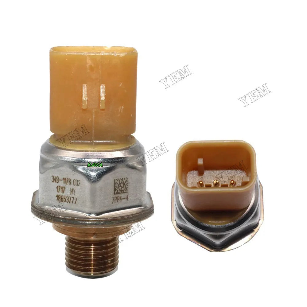 For Caterpillar CAT Excavator M313D M315D M315D 2 M316D M317D 2 Engine C6.6 C4.4 Fuel Rail Pressure Sensor 349-1178 For Caterpillar