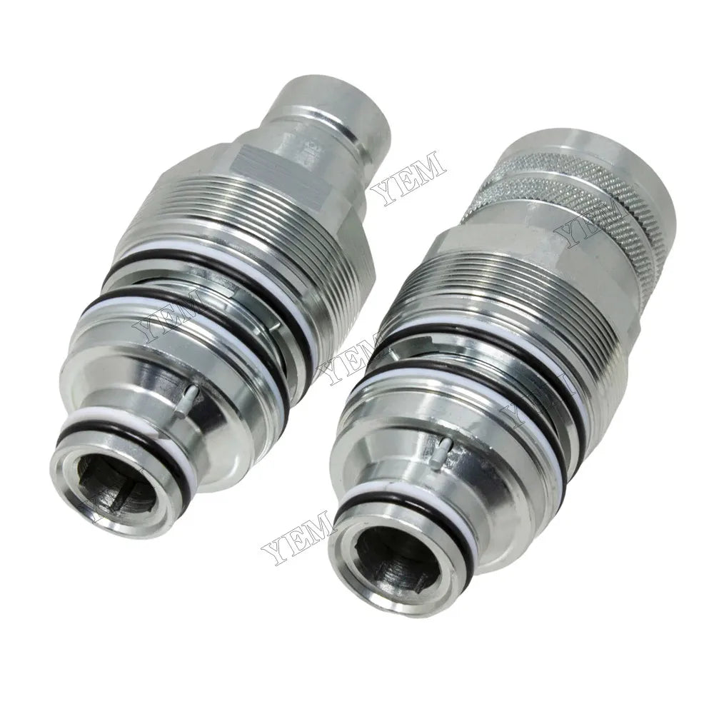 For Bobcat T140 T180 T190 T200 T300 Male & Female Flat Face Coupler Kit 6679837 6680018 For Bobcat