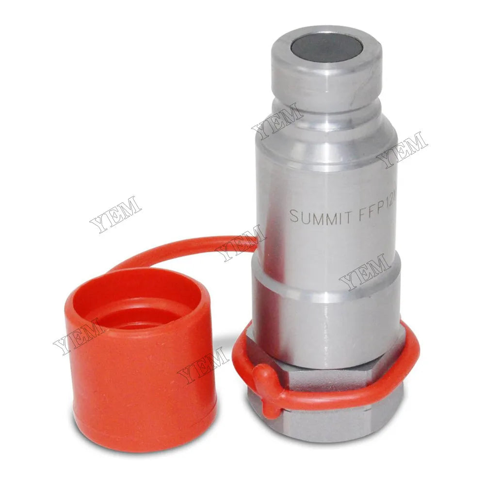 For Bobcat Excavator 319 320 331 334 335 E08 E10 E16 E32 E60 E85 3/4 SAE Thread 1/2 Body Male Flat Faced Quick Coupler 7246777 7010842 6674688 6667808