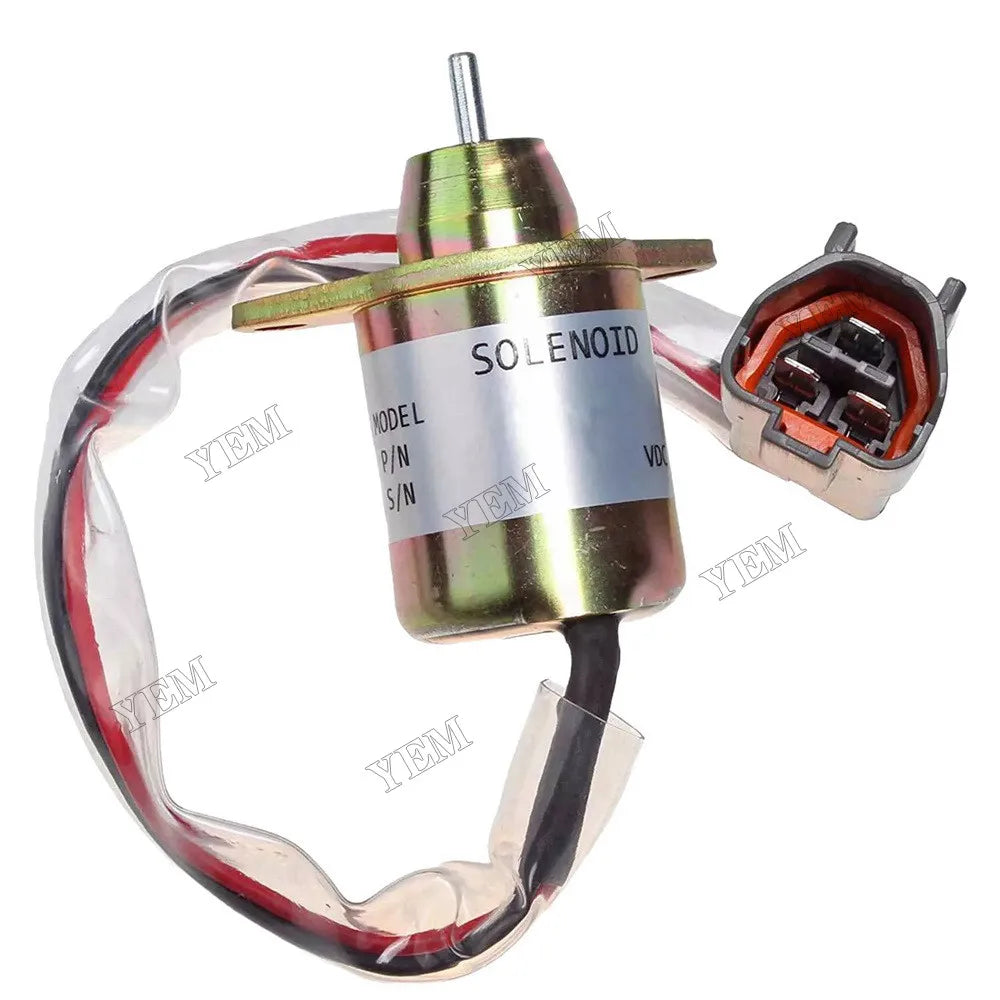 For Yanmar 3TNV88-BPTB2 Engine TB235 Doosan DH80 Excavator Fuel Shut Off Solenoid 129612-77940 For Yanmar