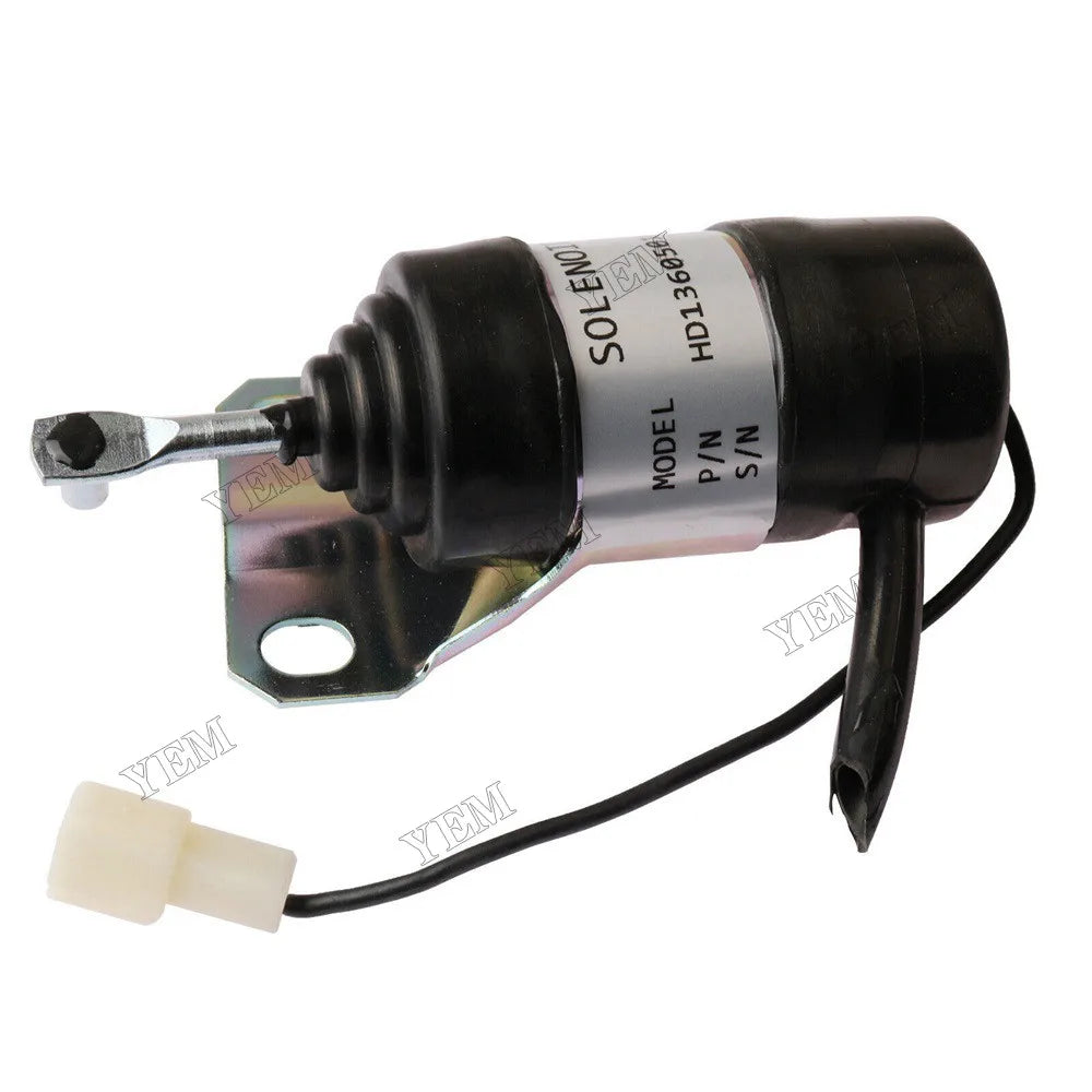 For Kubota Engine V2203 Bobcat B300 BL370 BL470 BL475 BL570 BL575 231 12V Fuel Shut Off Solenoid 6655120 For Kubota