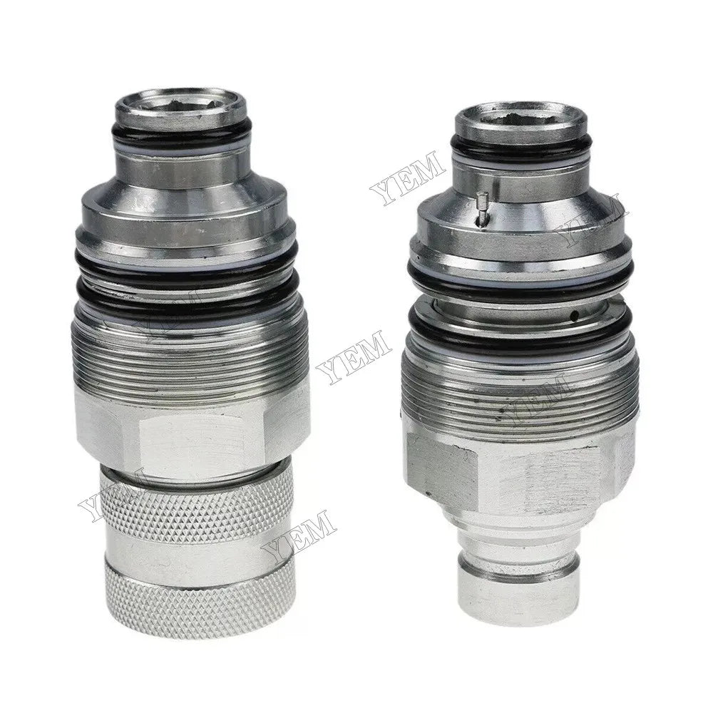 For New Holland L225 L221 L223 L230 C227 C232 L213 C238 L215 L218 L220 Male & Female Flat Face Coupler Kit 84390117 84390118