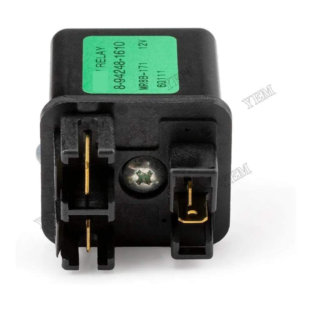 For Isuzu Engine C240 4JJ1 Hitachi Excavator EX35U EX27U EX50U 24V Glow Plug Relay 8942481610