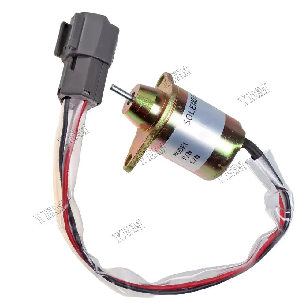 For Hitachi Excavator ZX10U-2 ZX14-3 ZX16-3 ZX17U-2 ZX29U-3 ZX30U-3 ZX33U-3 ZX35U-3 ZX40U-2 ZX40U-3 ZX8-2 12V Fuel Shutoff Stop Solenoid 4626346