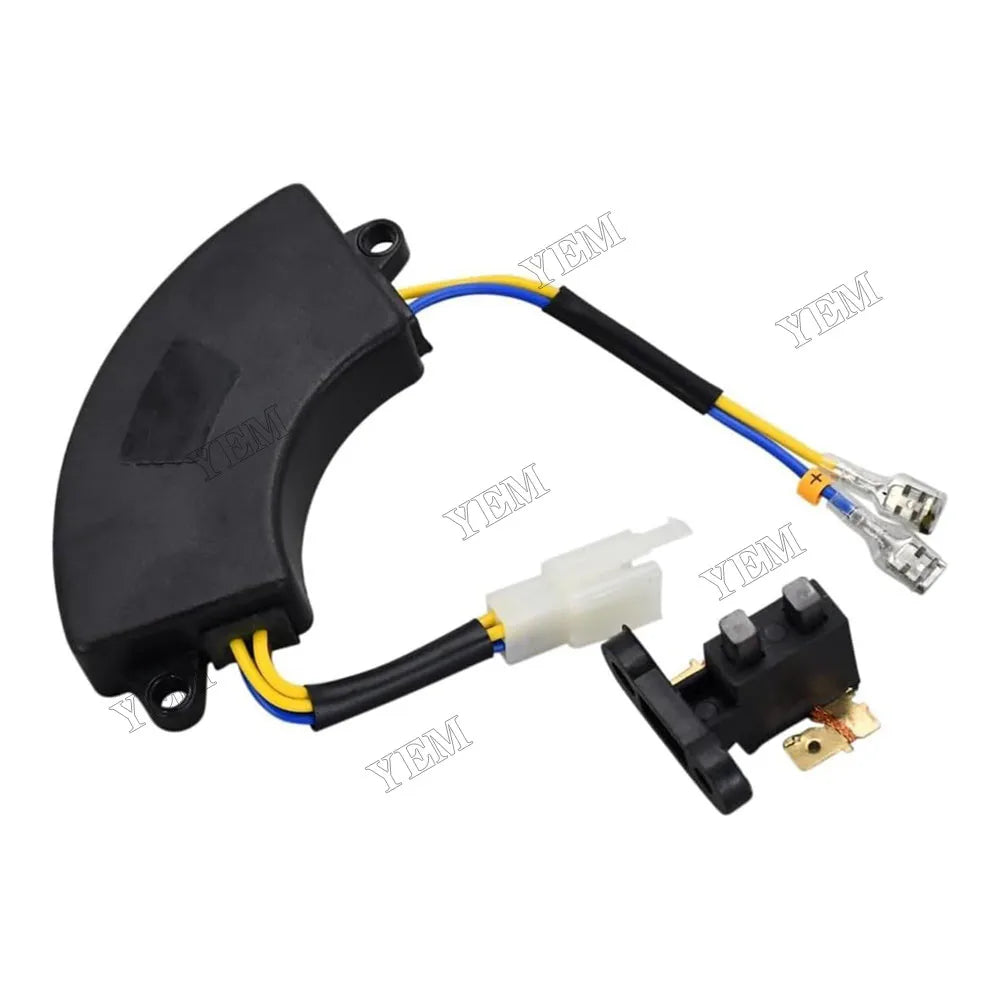 For Kipor Kama 168F Honda Generator Volt Regulator Round AVR & 2-3KW Carbon Brush 32350-ZA7-003