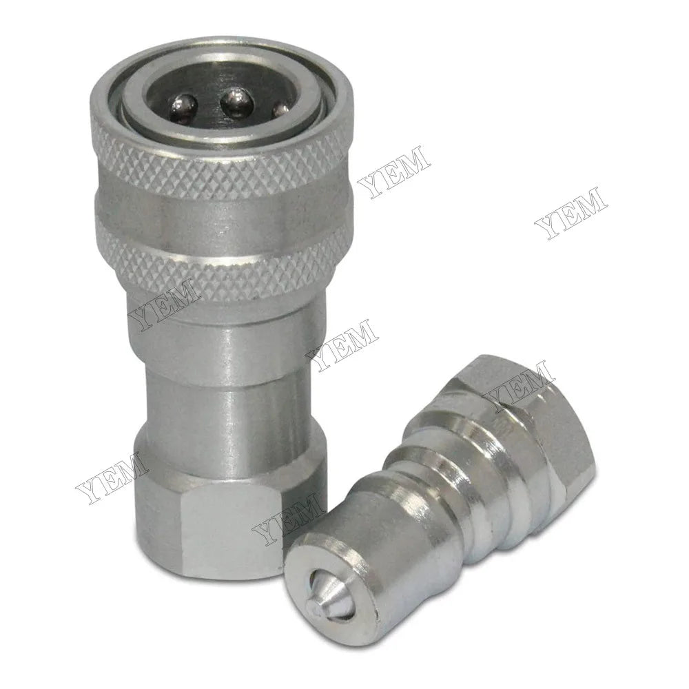 For Kubota BX1860 BX1870 BX2360 BX2370 BX25D LA211 LA243 LA403 LA504 LA534A 1/4 NPT Hydraulic Quick Coupler Set K2581-66220 7J612-66323 For Kubota