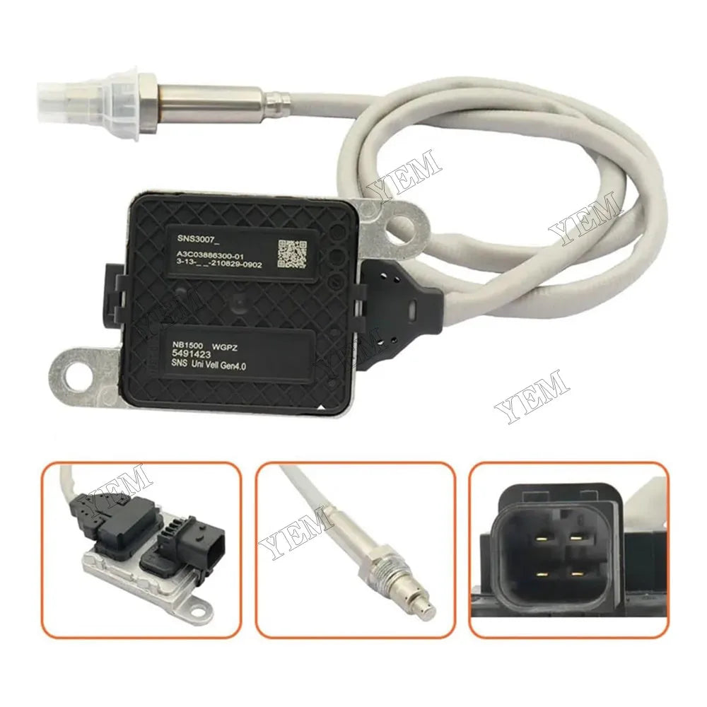For Cummins Engine B4.5 B6.7 F3.8 L9 Nitrogen Oxide Sensor 5491423 For Cummins