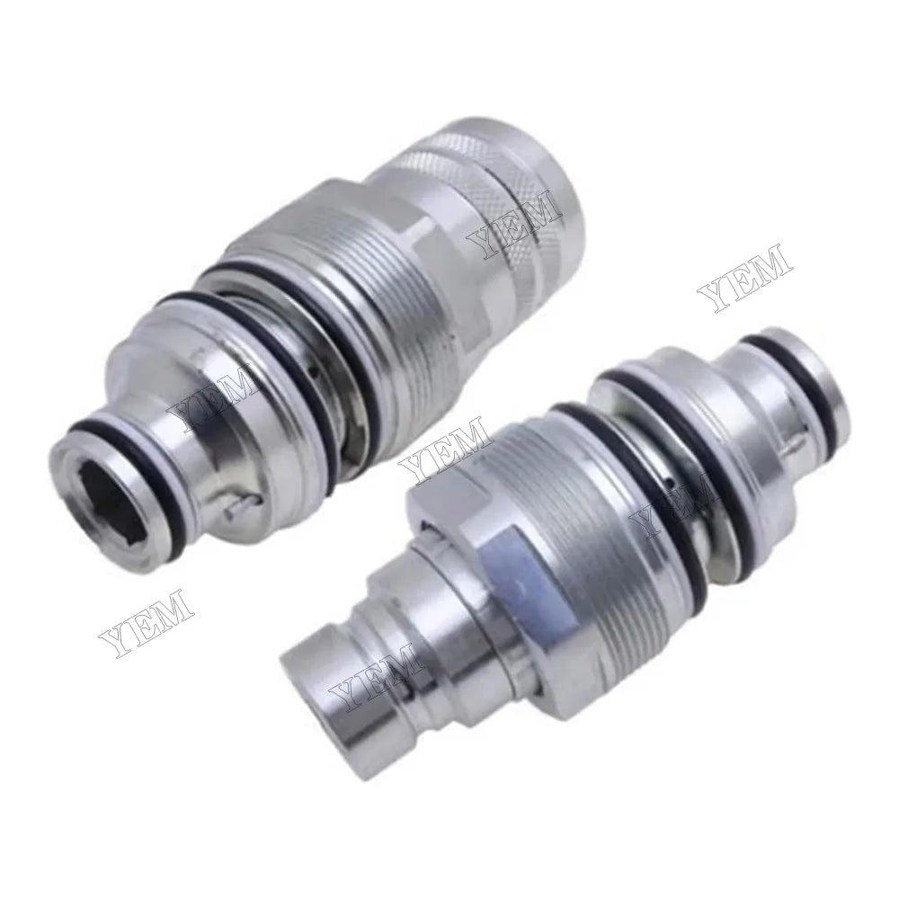For Kubota Loader SVL75 SVL90C SVL90-2 SVL90 SVL75C SVL75-2 Male & Female Flat Face Coupler Kit V0511-77140 V0511-77150 For Kubota