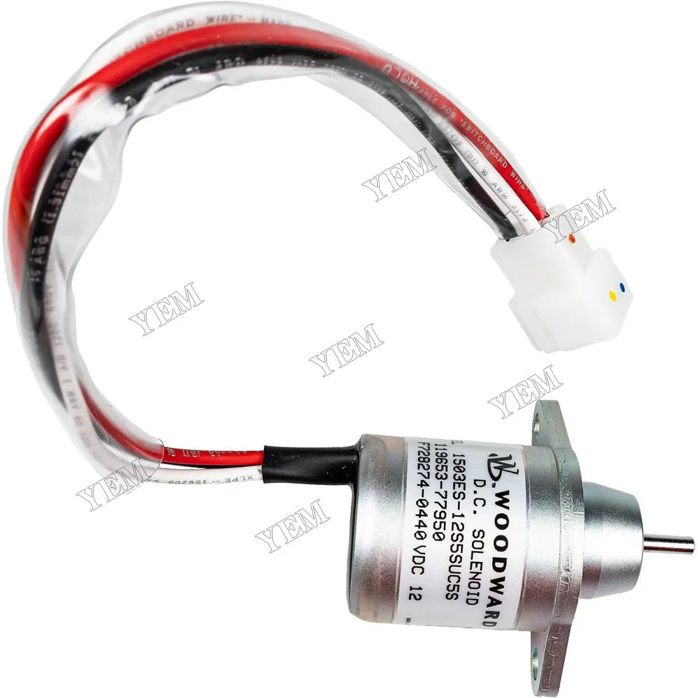 Deere 17D 17G 26G 27D 35D 50D 110 790 3120 4105 2025R 2032R 3032E 12V Fuel Shutoff Solenoid M810324 for John For John Deere