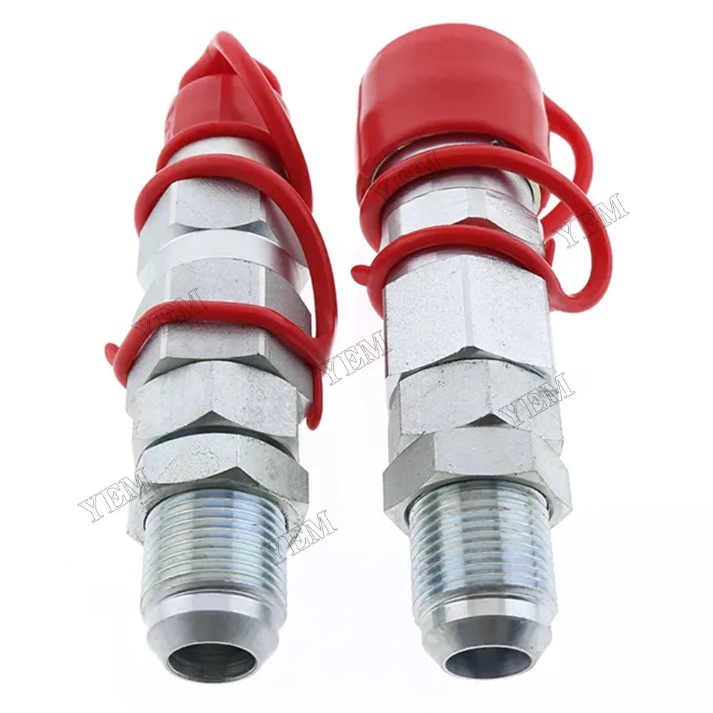 For John Deere Male & Female Flat Face Coupler Kit AT312876 KV11305