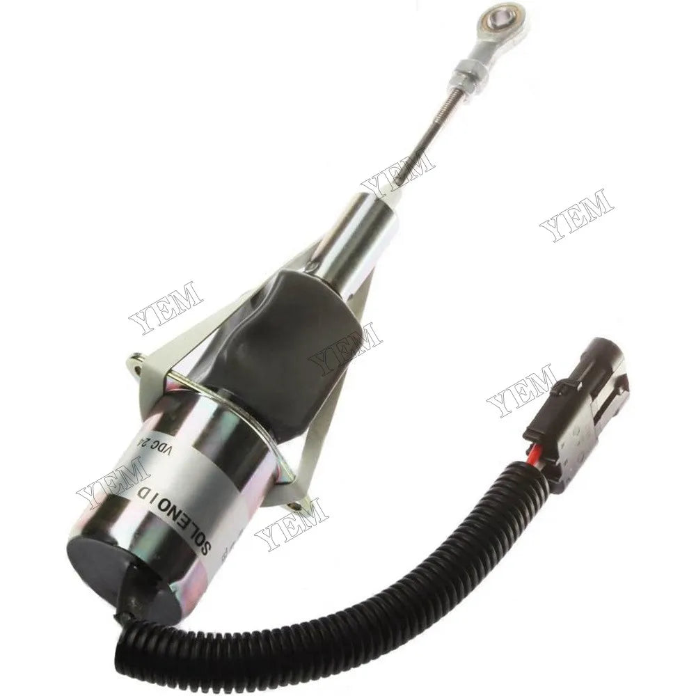 For John Deere Engine 7.6L 6076 6068 6081 6068 Bulldozer 750C 850C Excavator 792DLC 24V Fuel Shut Off Solenoid RE55416 For John Deere