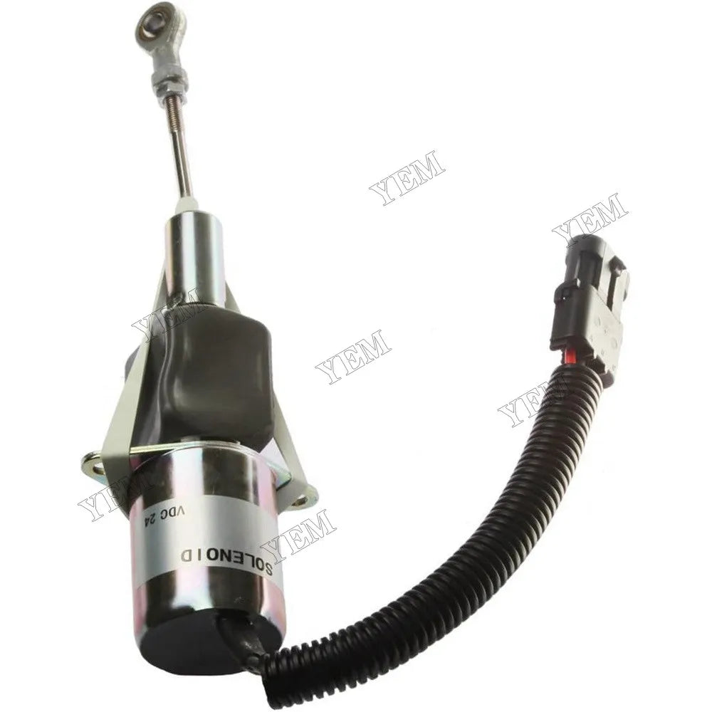 For John Deere Engine 7.6L 6076 6068 6081 6068 Bulldozer 750C 850C Excavator 792DLC 24V Fuel Shut Off Solenoid RE55416 For John Deere