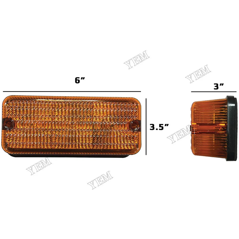 For CASE 7110 7120 7130 7230 8910 MX100 9282 9384 986 1086 1486 1586 5088 5288 5488 2Pcs LED Amber Light 92185C1 For Case