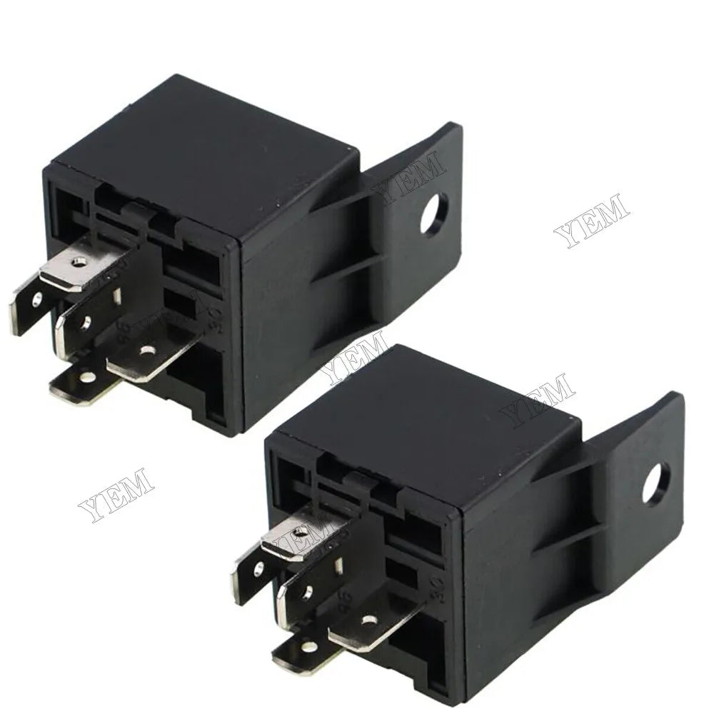 For Bobcat Tractor CT1021 CT1025 CT2025 CT2035 CT2040 CT2535CH CT2540CH 2 Pcs 12V 30A 5 Terminal Electrical Relay 7374708 For Bobcat